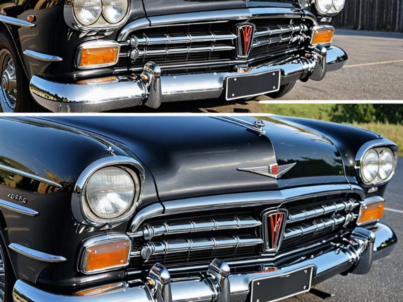 Classic car chrome bumper restoration