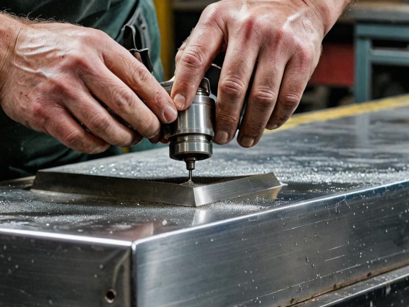 Professional polishing process in action