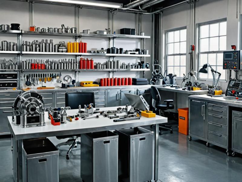 Metal restoration workshop showing detailed process